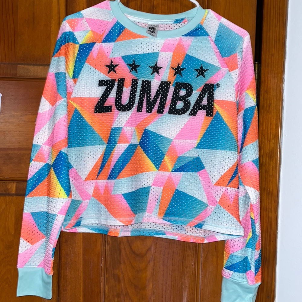 Zumba Fitness Multicolor Star Long Sleeve Top